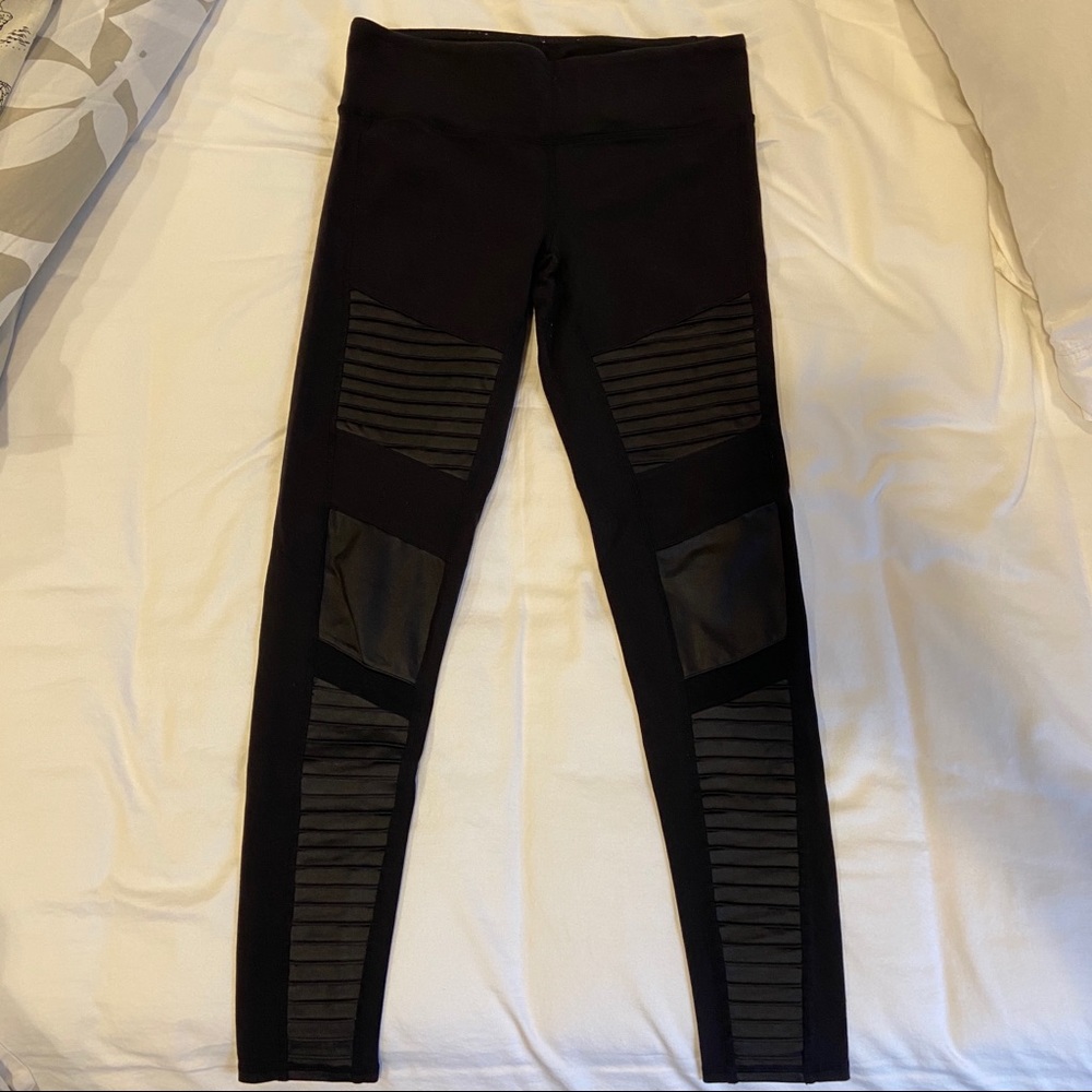 Alo Yoga Black Moto Leggings